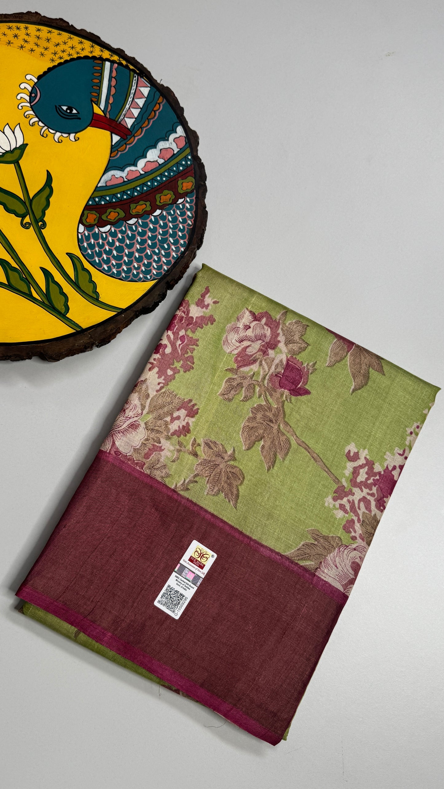 Handloom Pure Tussar Silk Saree
