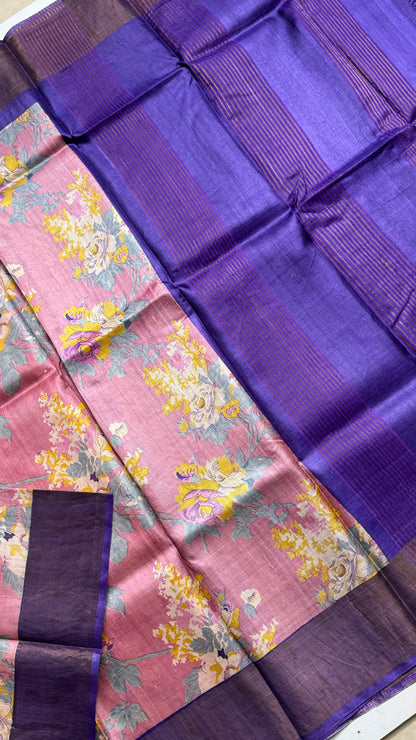 Handloom Pure Tussar Silk Saree