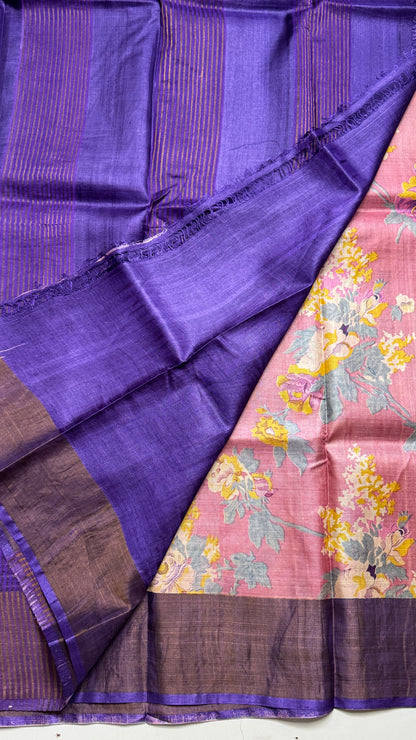 Handloom Pure Tussar Silk Saree