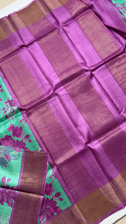 Handloom Pure Tussar Silk Saree