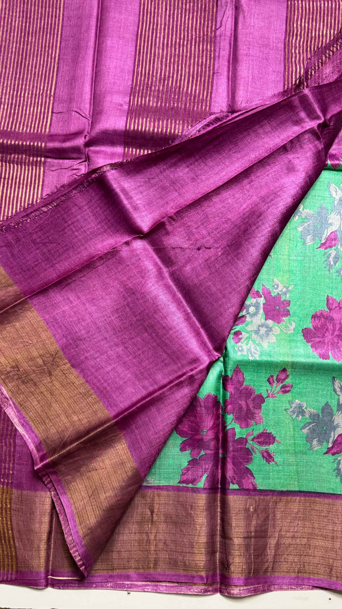 Handloom Pure Tussar Silk Saree