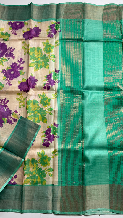 Handloom Pure Tussar Silk Saree