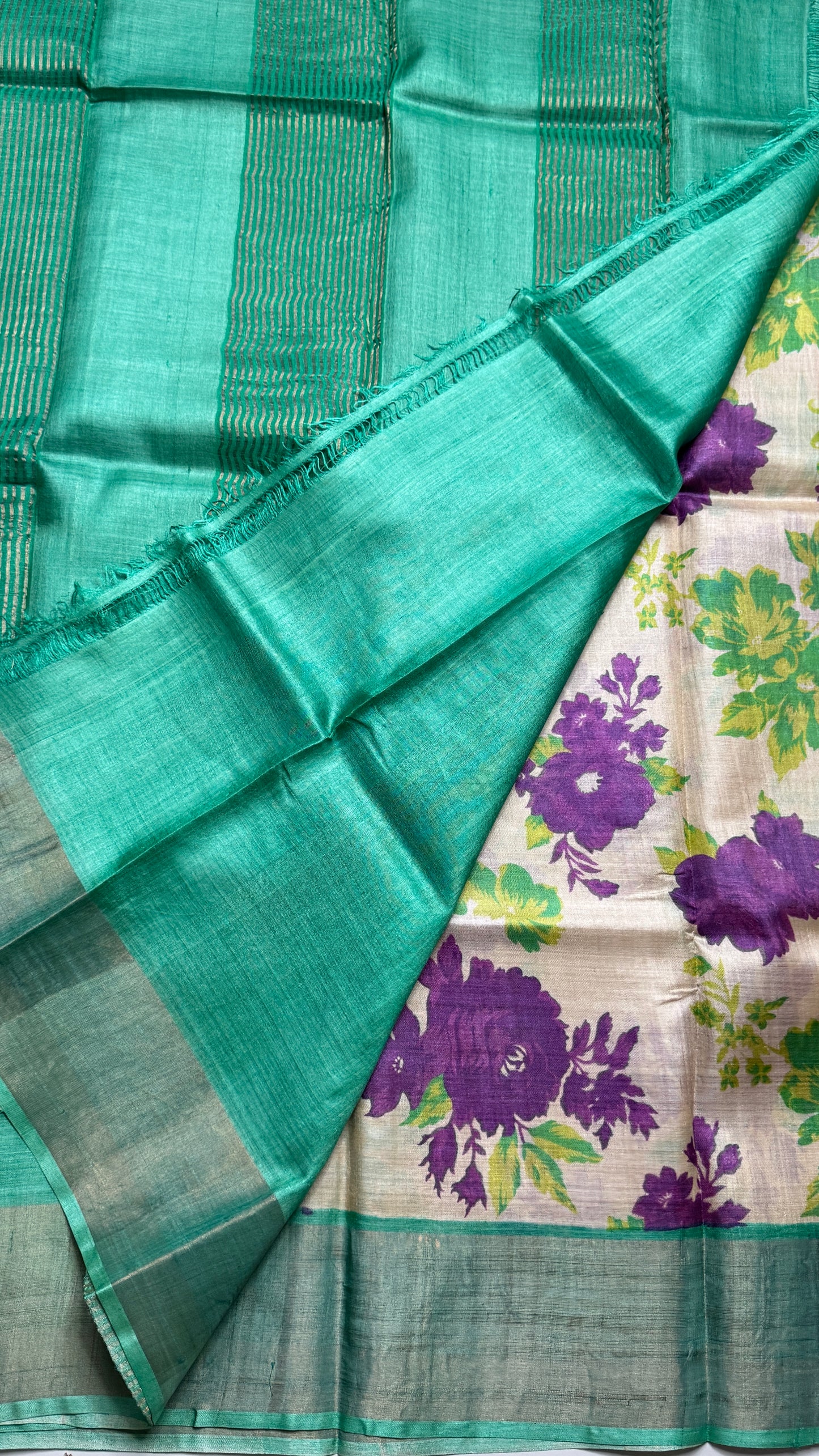 Handloom Pure Tussar Silk Saree