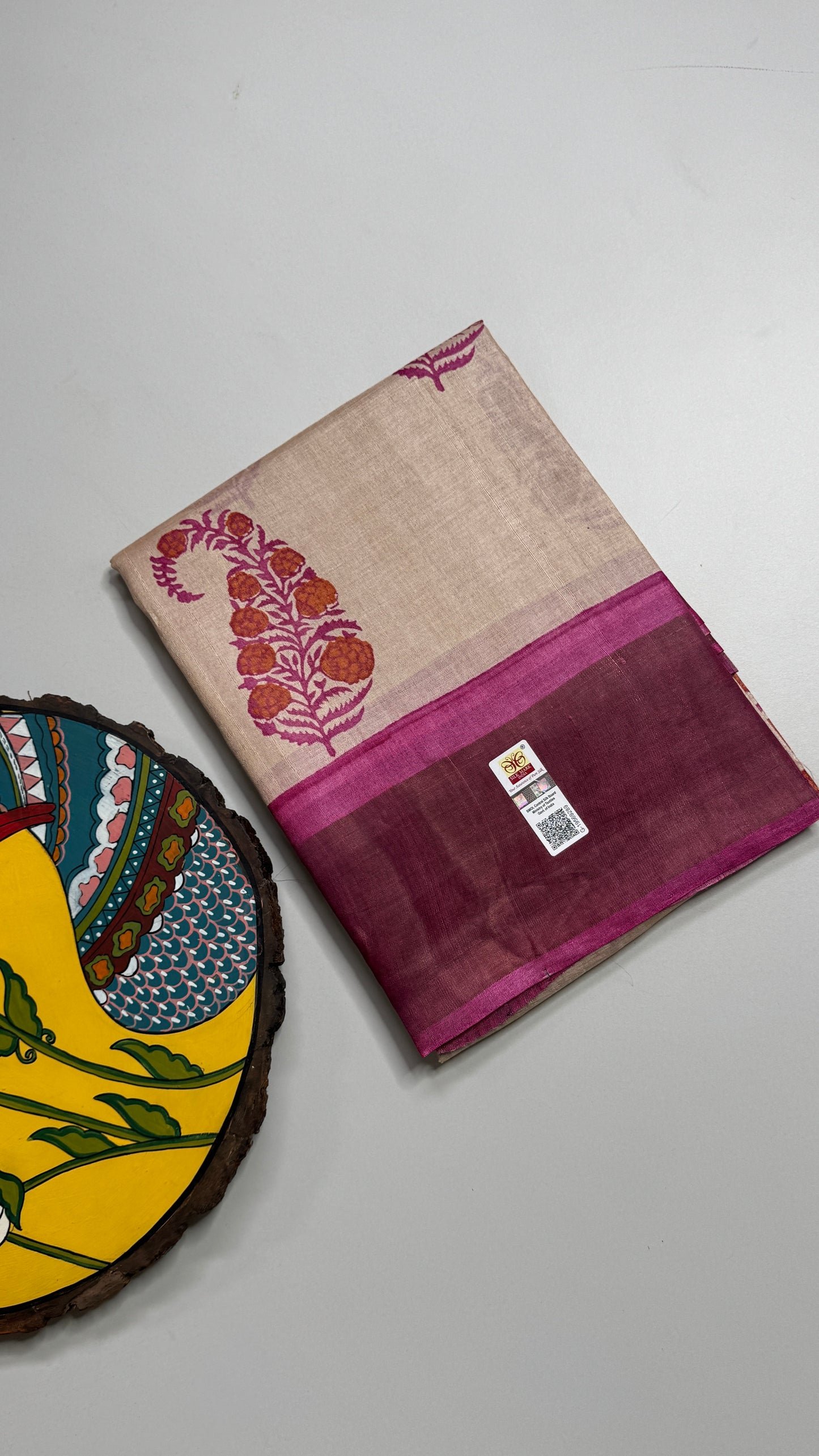 Handloom Pure Tussar Silk Saree