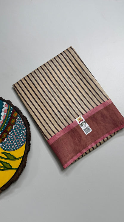 Handloom Pure Tussar Silk Saree