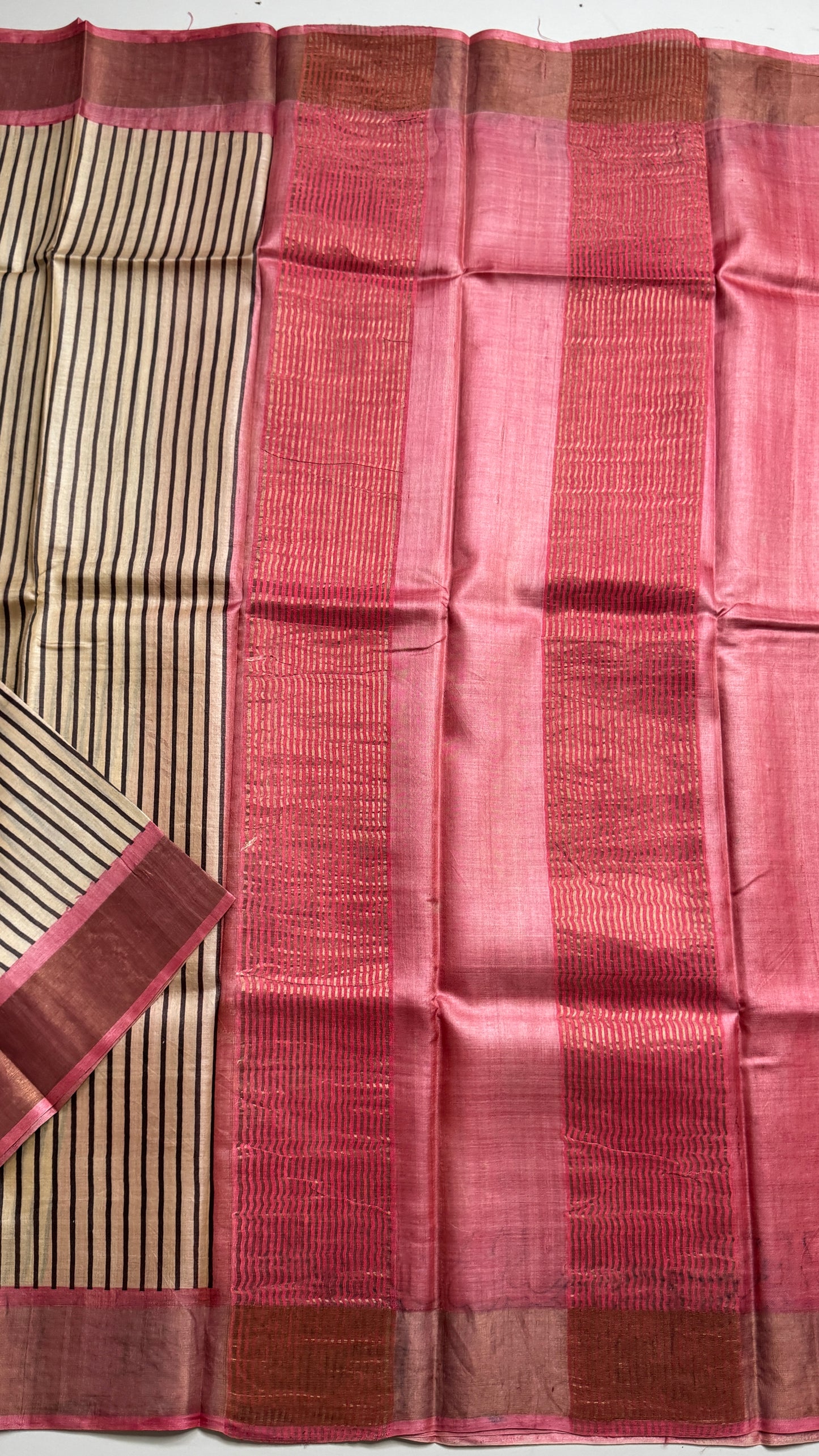 Handloom Pure Tussar Silk Saree