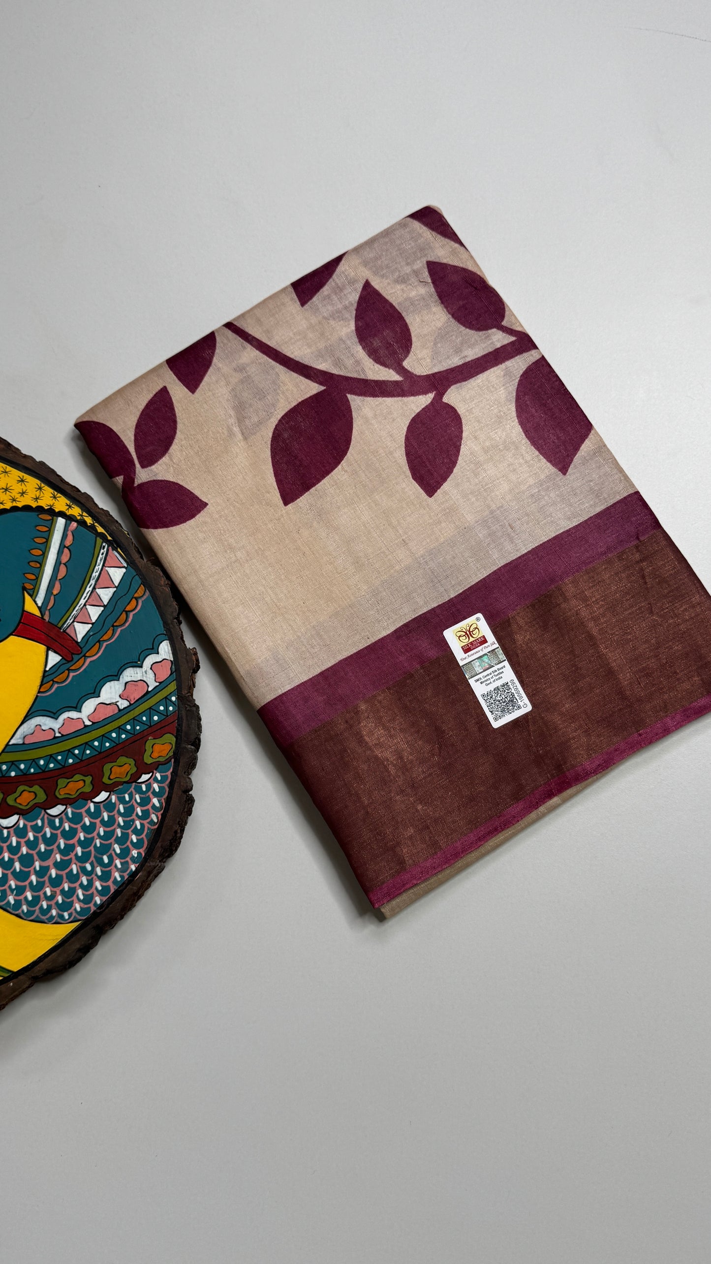 Handloom Pure Tussar Silk Saree