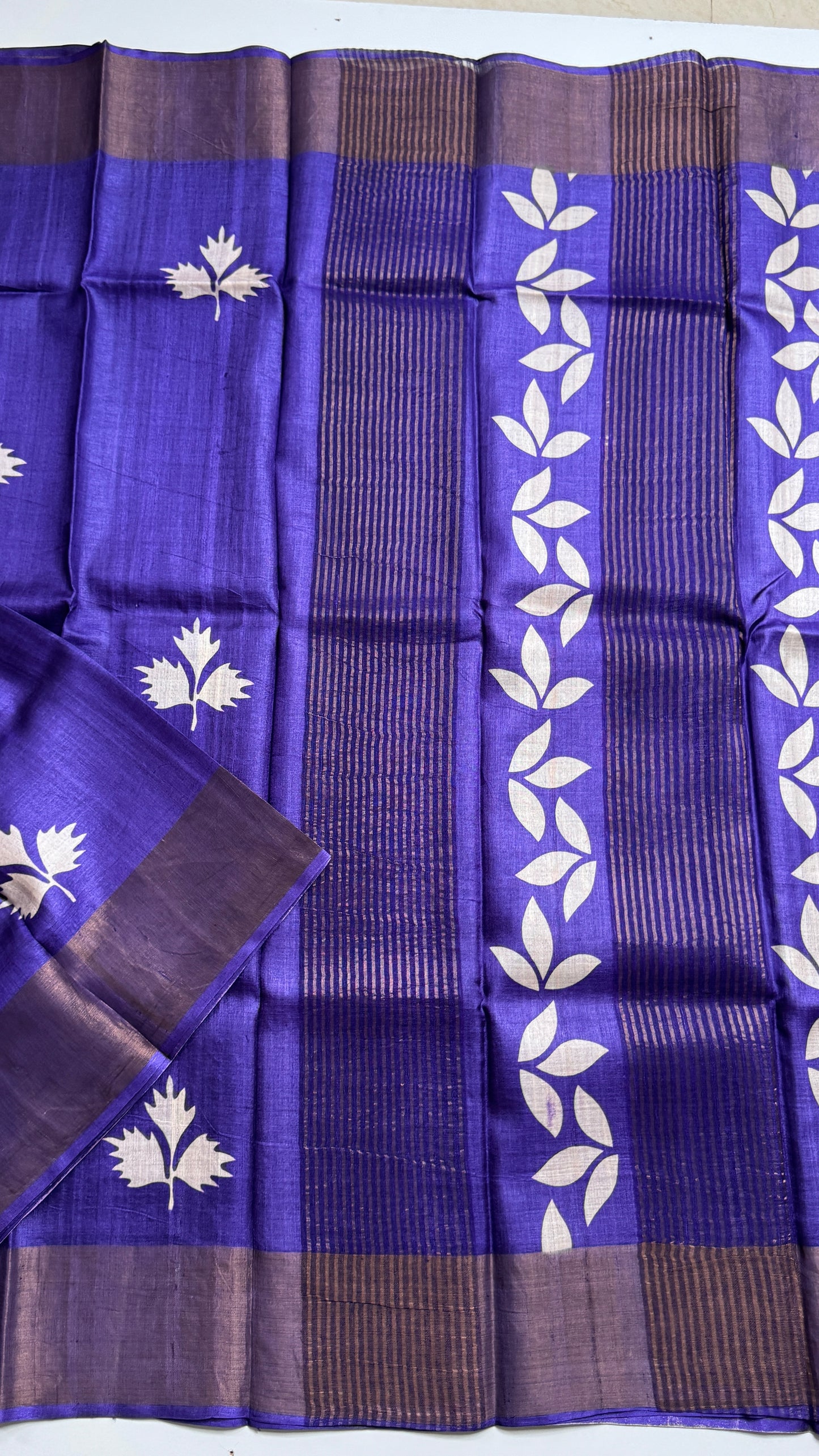 Handloom Pure Tussar Silk Saree