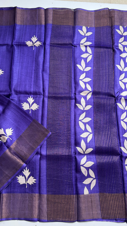 Handloom Pure Tussar Silk Saree