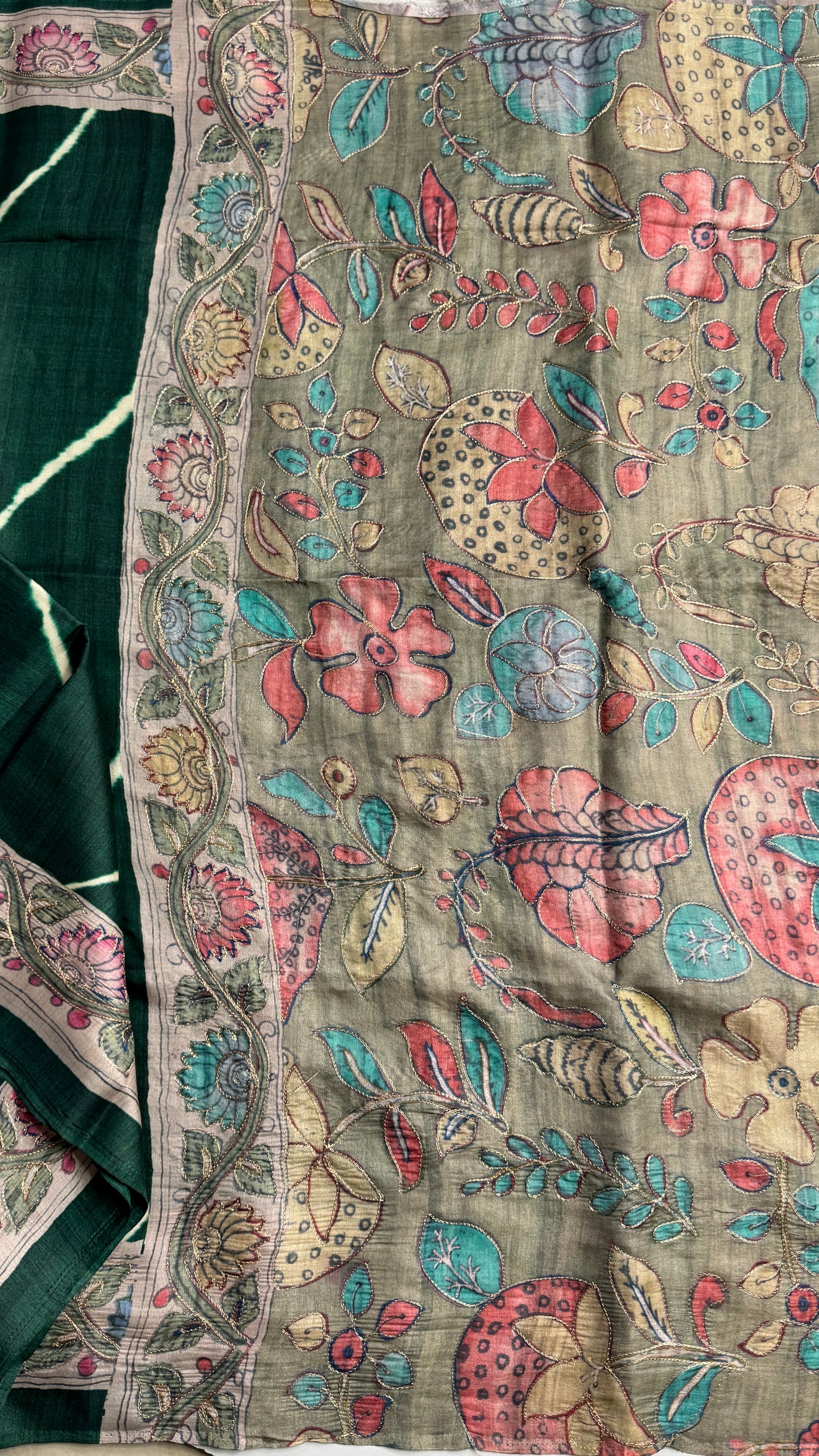 Chanderi Fusion Saree