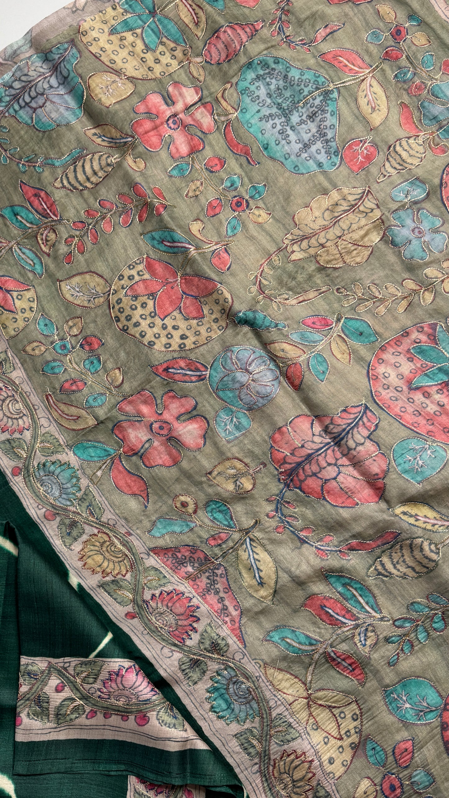 Chanderi Fusion Saree