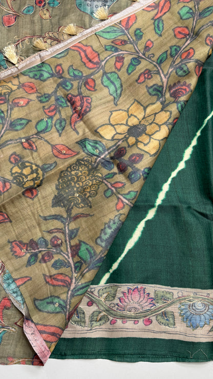 Chanderi Fusion Saree