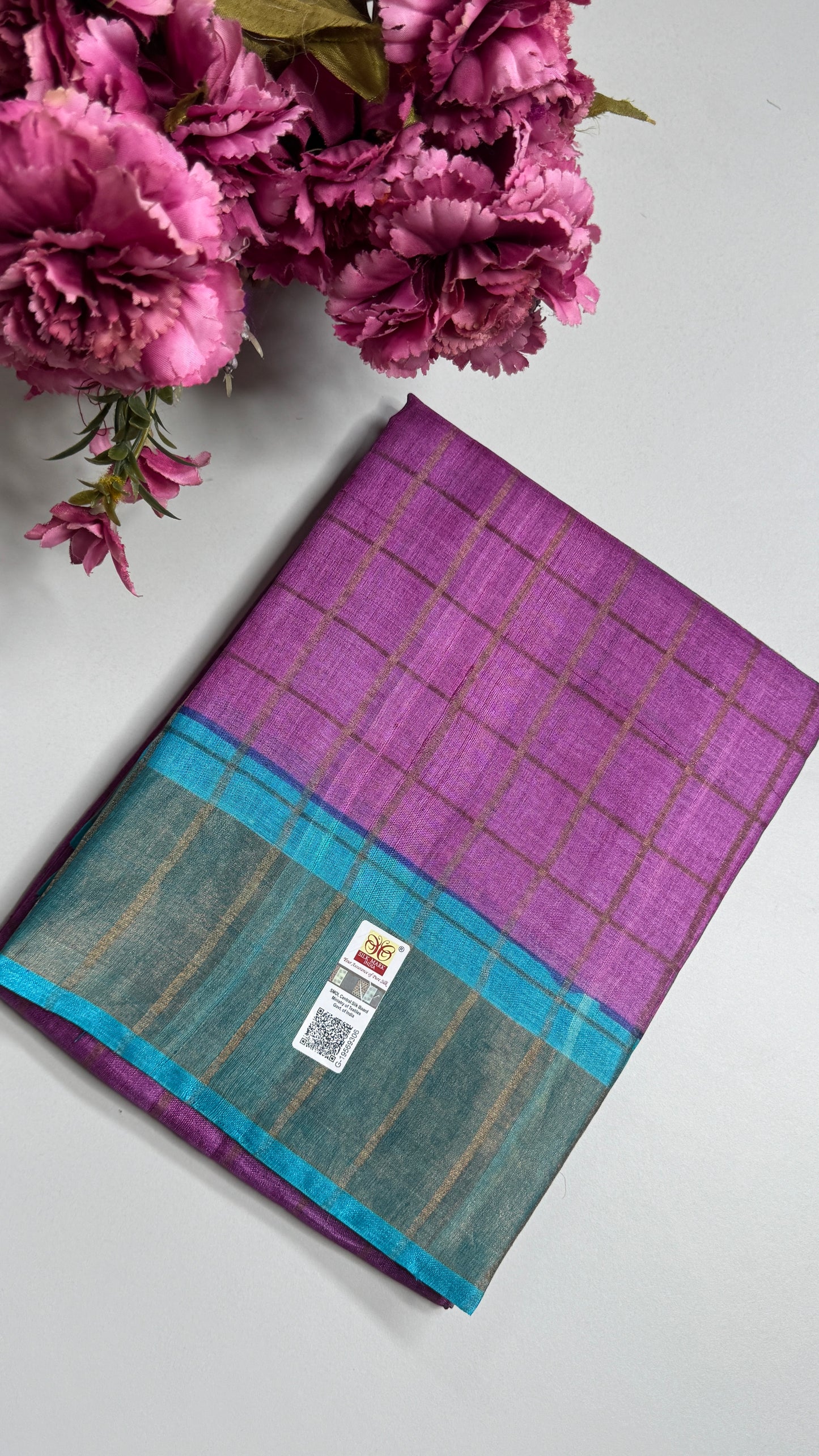 Handloom Pure Tussar Silk Saree