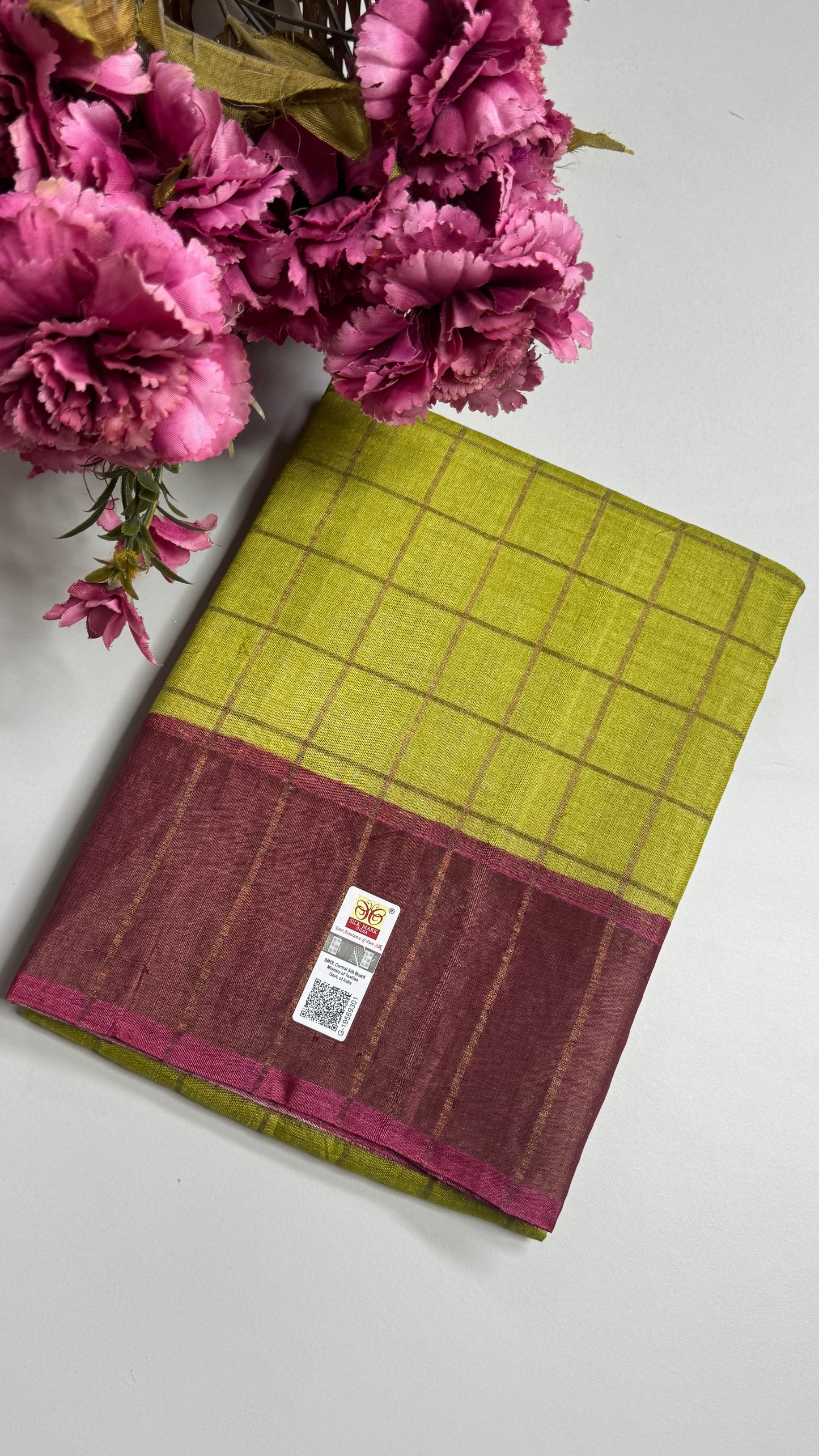 Handloom Pure Tussar Silk Saree