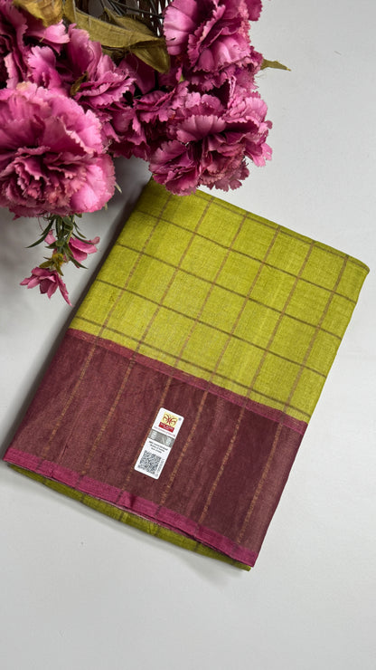 Handloom Pure Tussar Silk Saree