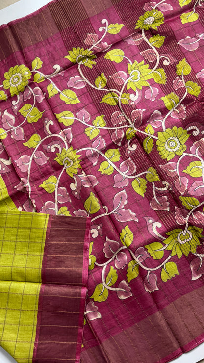 Handloom Pure Tussar Silk Saree