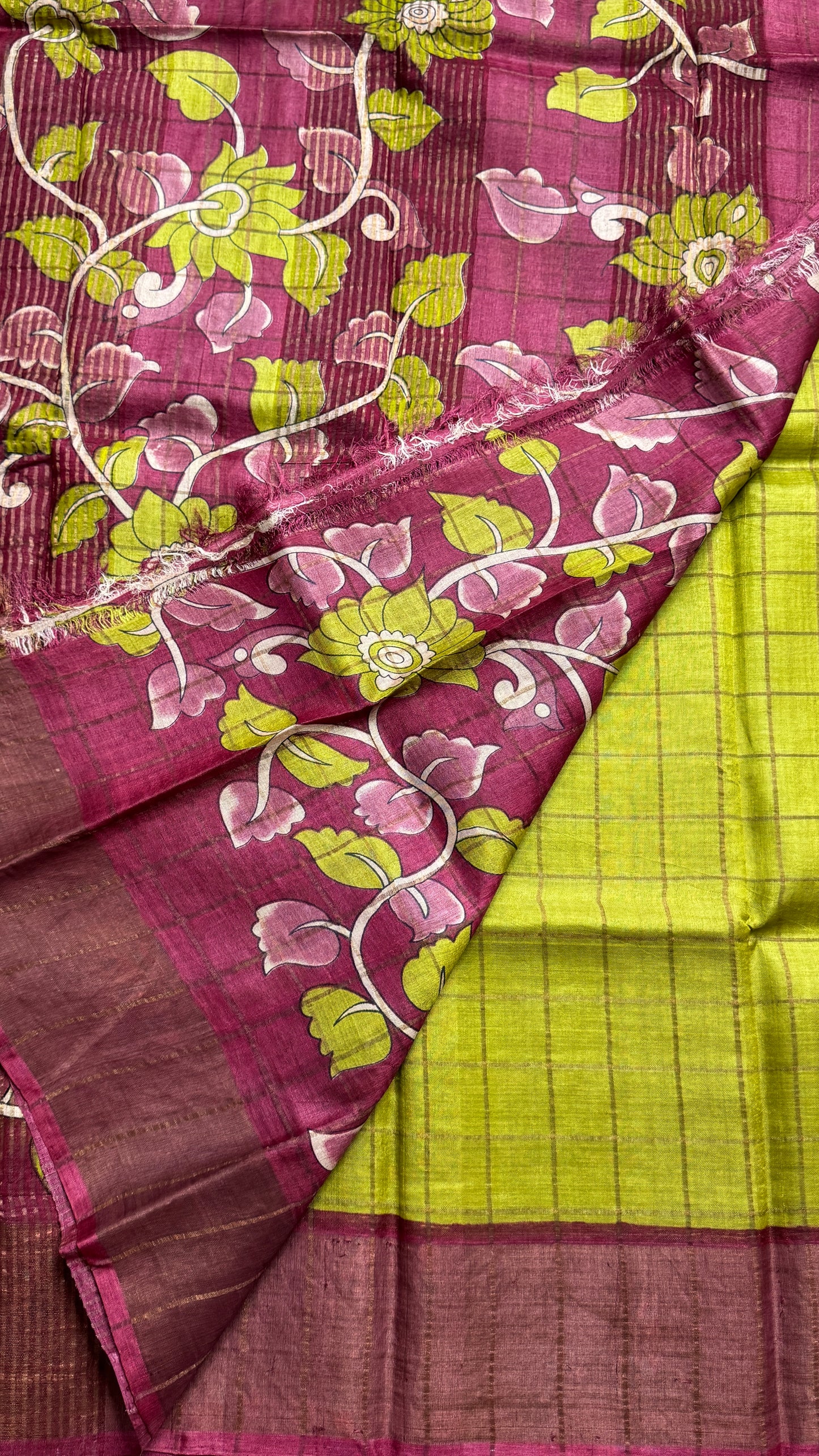 Handloom Pure Tussar Silk Saree