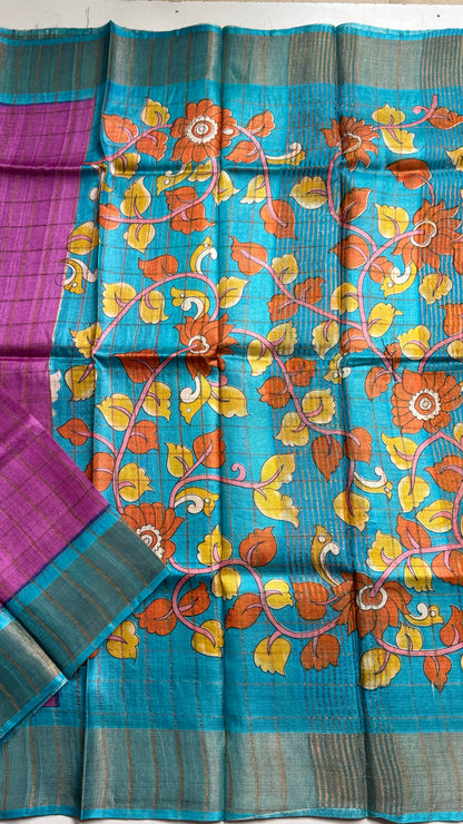 Handloom Pure Tussar Silk Saree