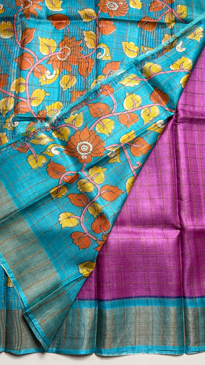 Handloom Pure Tussar Silk Saree
