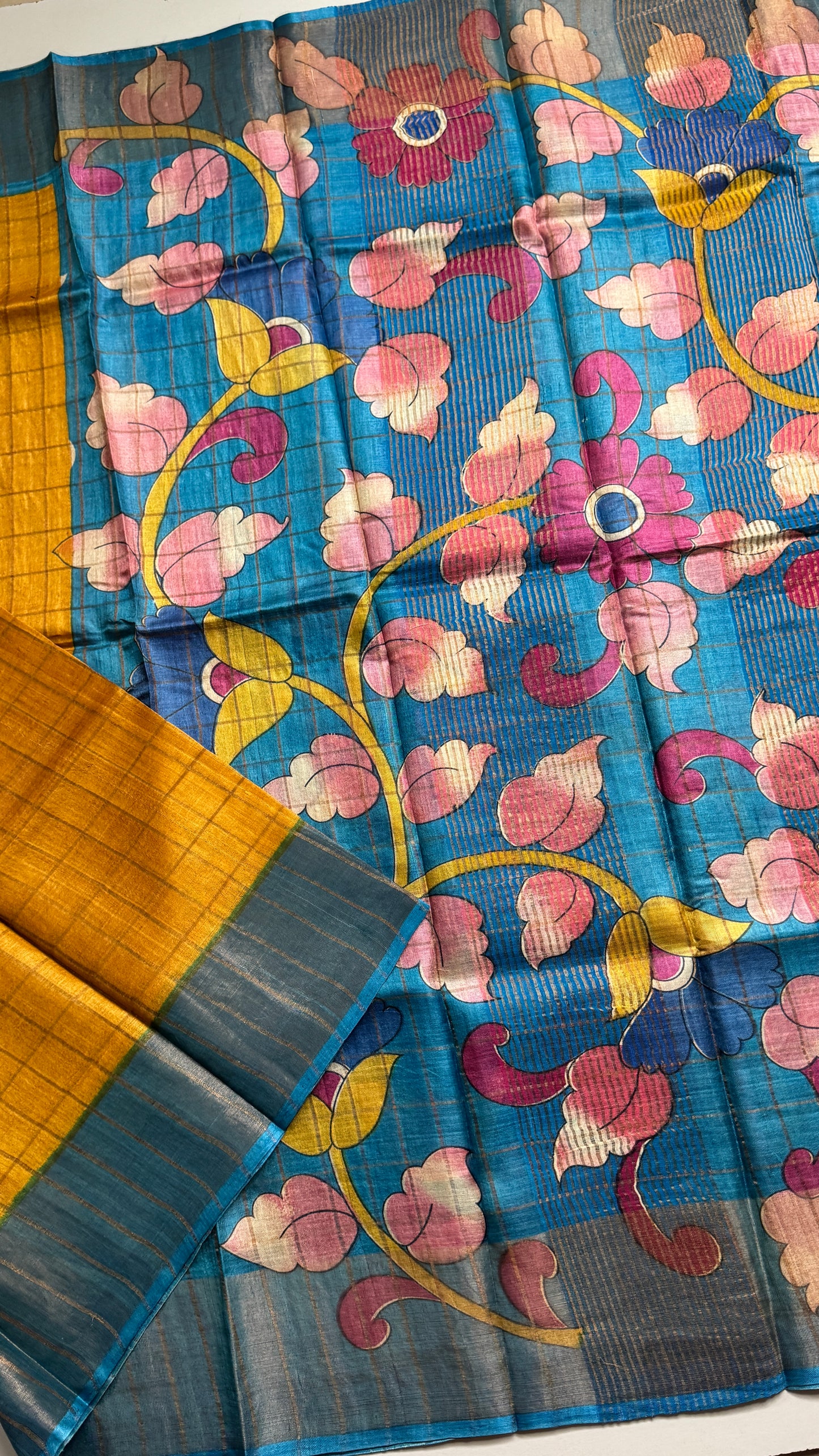 Handloom Pure Tussar Silk Saree