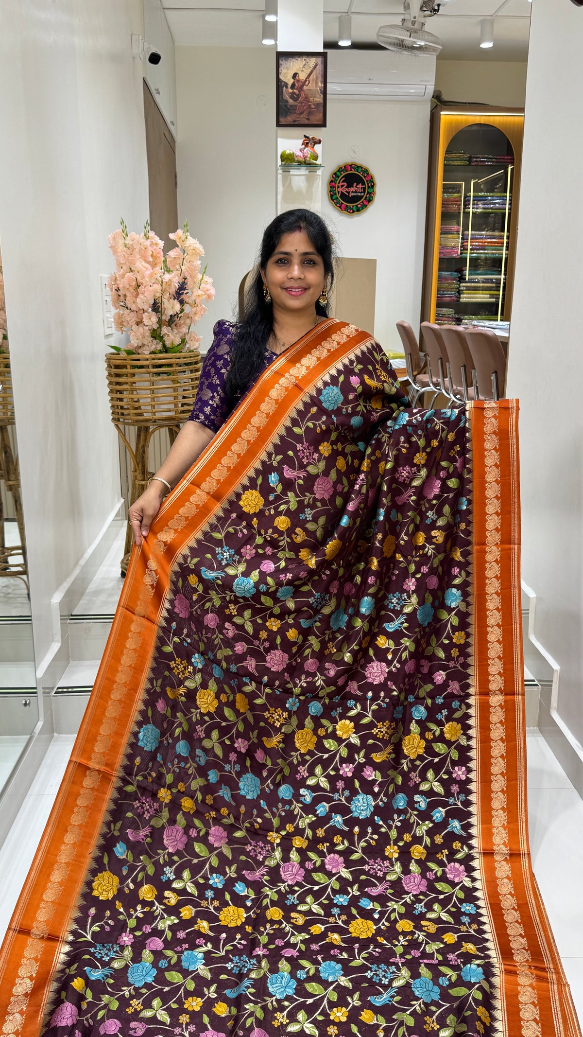 Banaras Crepe Georgette Saree