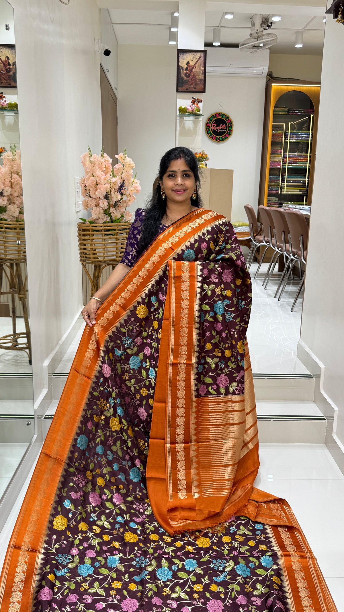 Banaras Crepe Georgette Saree