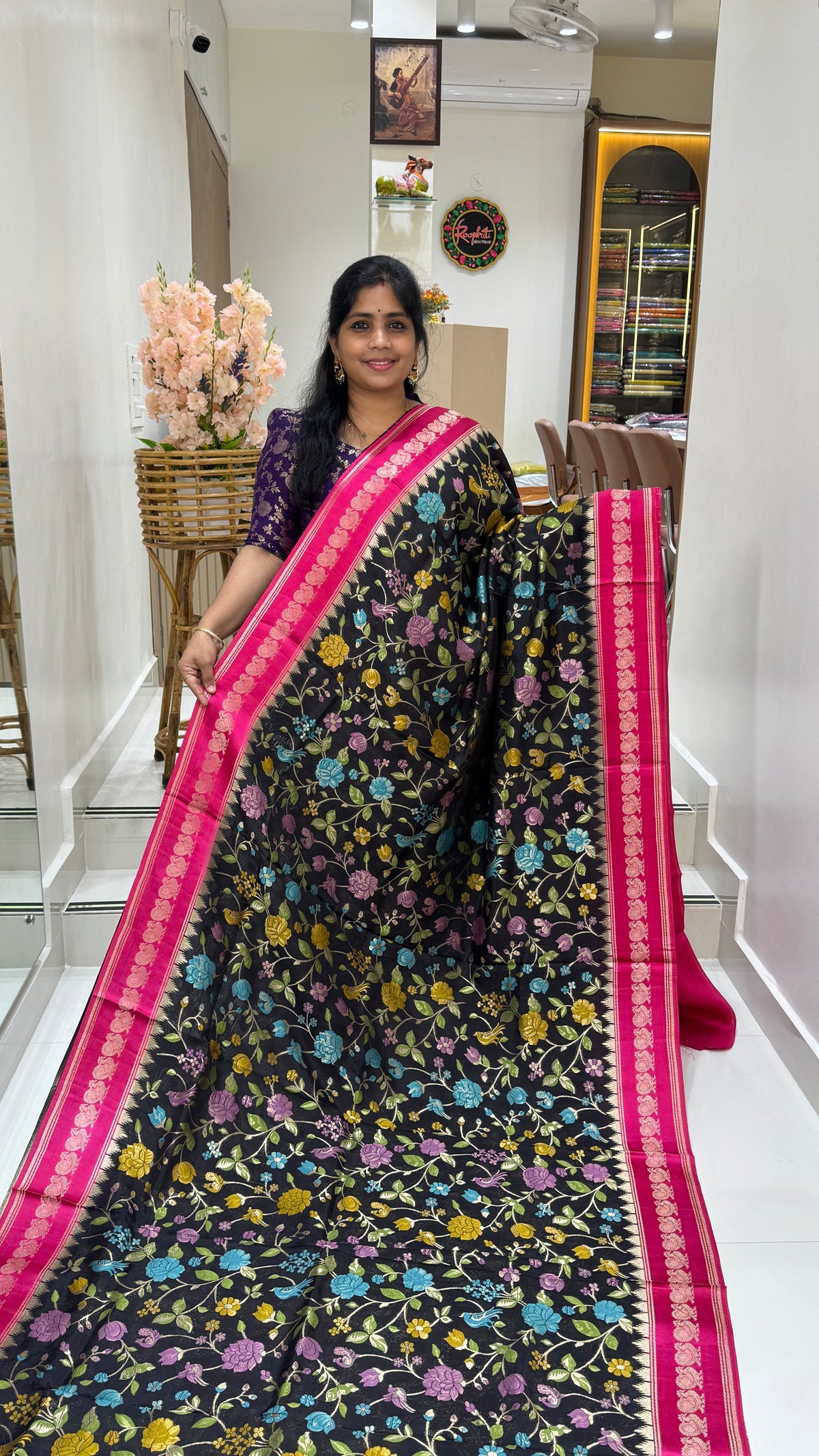 Banaras Crepe Georgette Saree