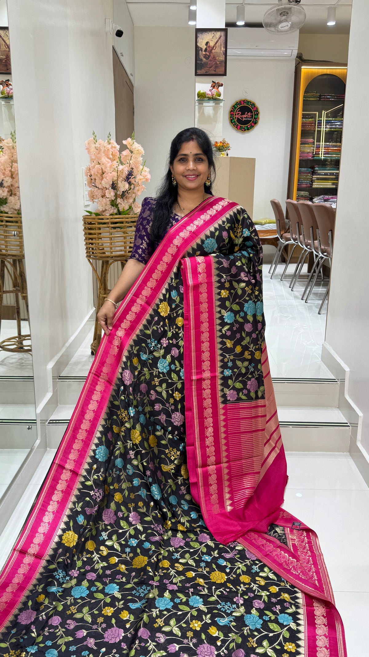 Banaras Crepe Georgette Saree