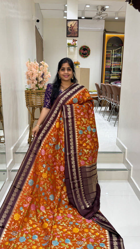 Banaras Crepe Georgette Saree