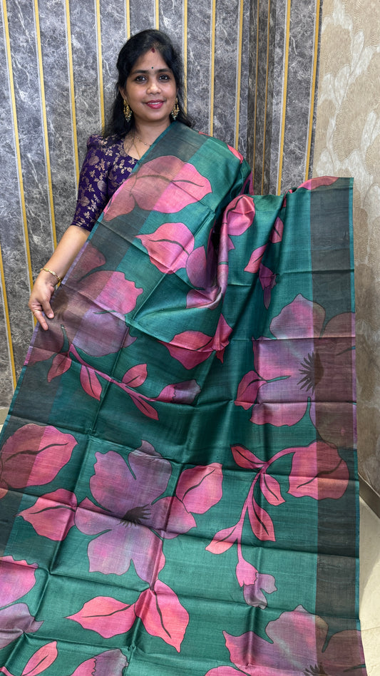 Handloom Pure Tussar Silk Saree
