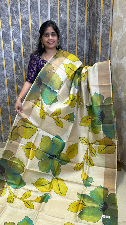Handloom Pure Tussar Silk Saree