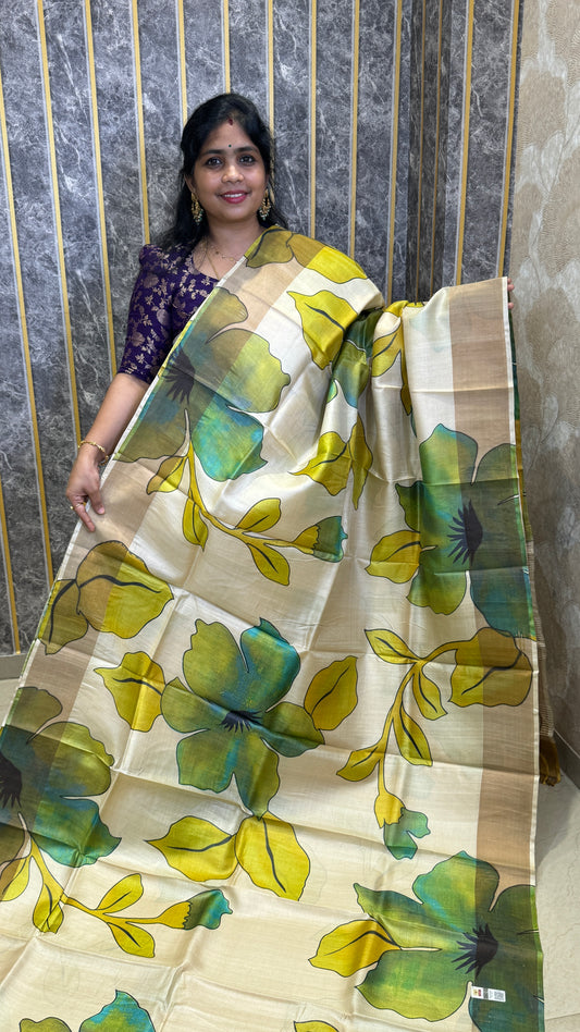 Handloom Pure Tussar Silk Saree