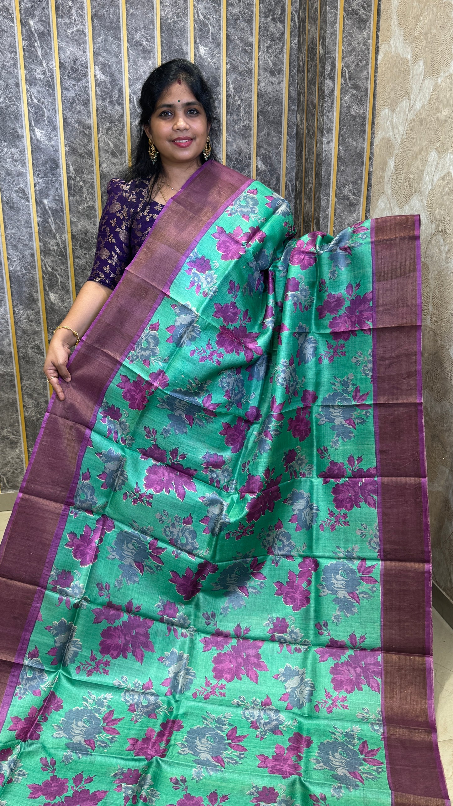 Handloom Pure Tussar Silk Saree