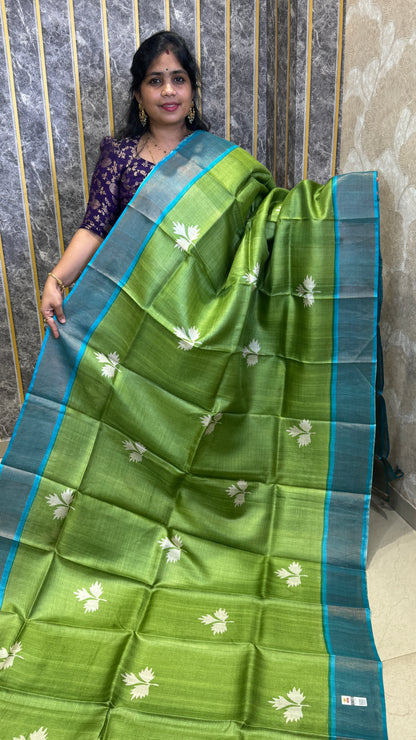 Handloom Pure Tussar Silk Saree