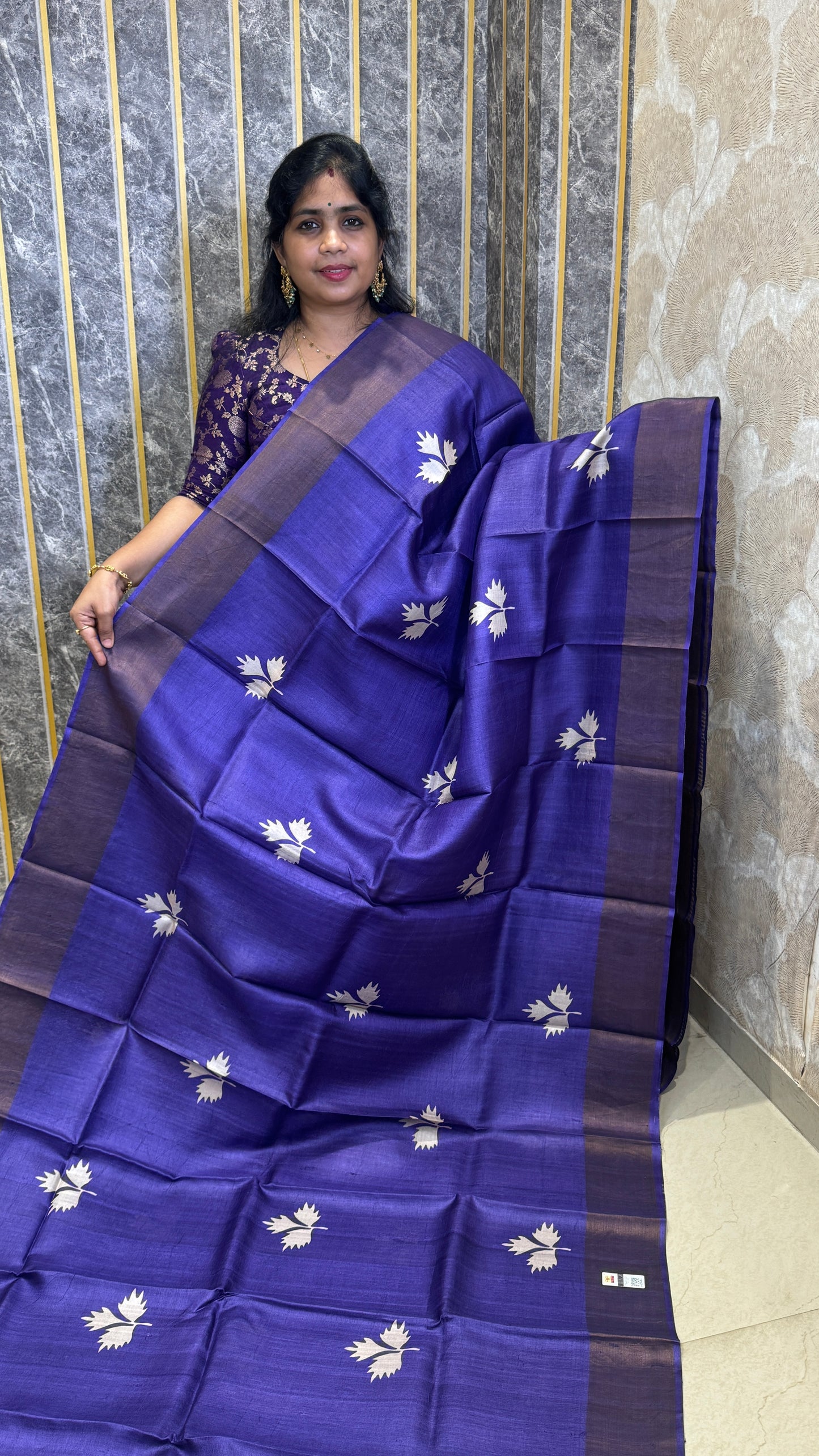 Handloom Pure Tussar Silk Saree