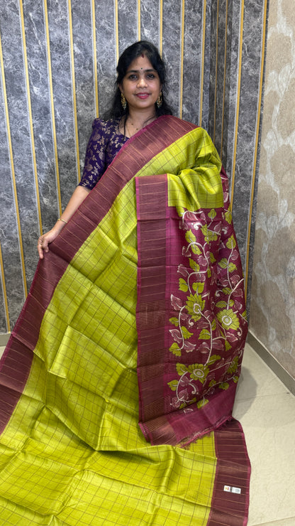 Handloom Pure Tussar Silk Saree