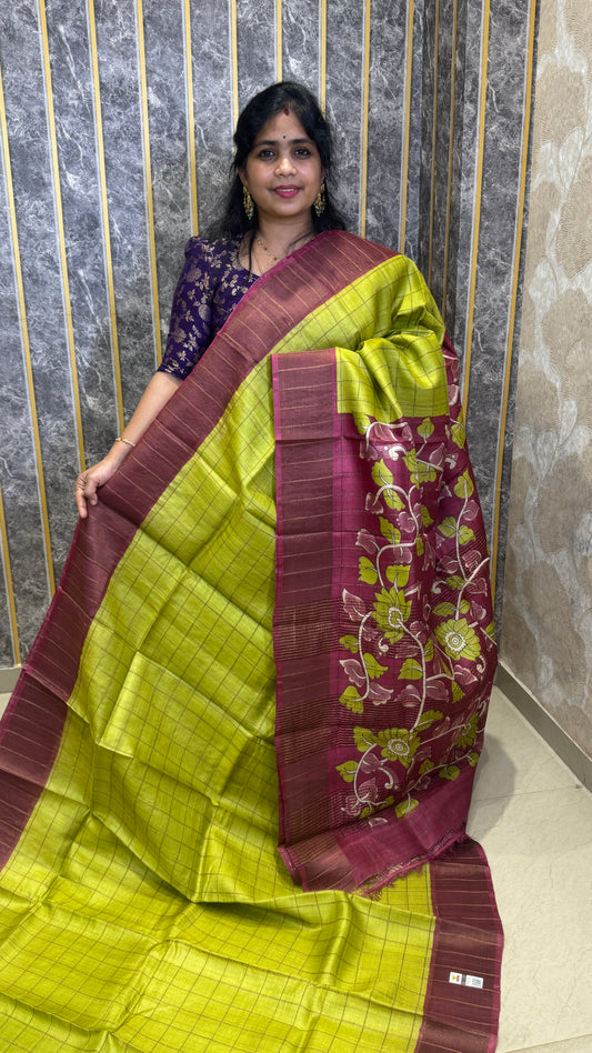 Handloom Pure Tussar Silk Saree