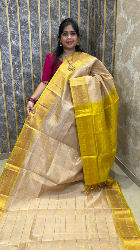 Mayil & Chakram Butta Pure Silk Cotton Saree