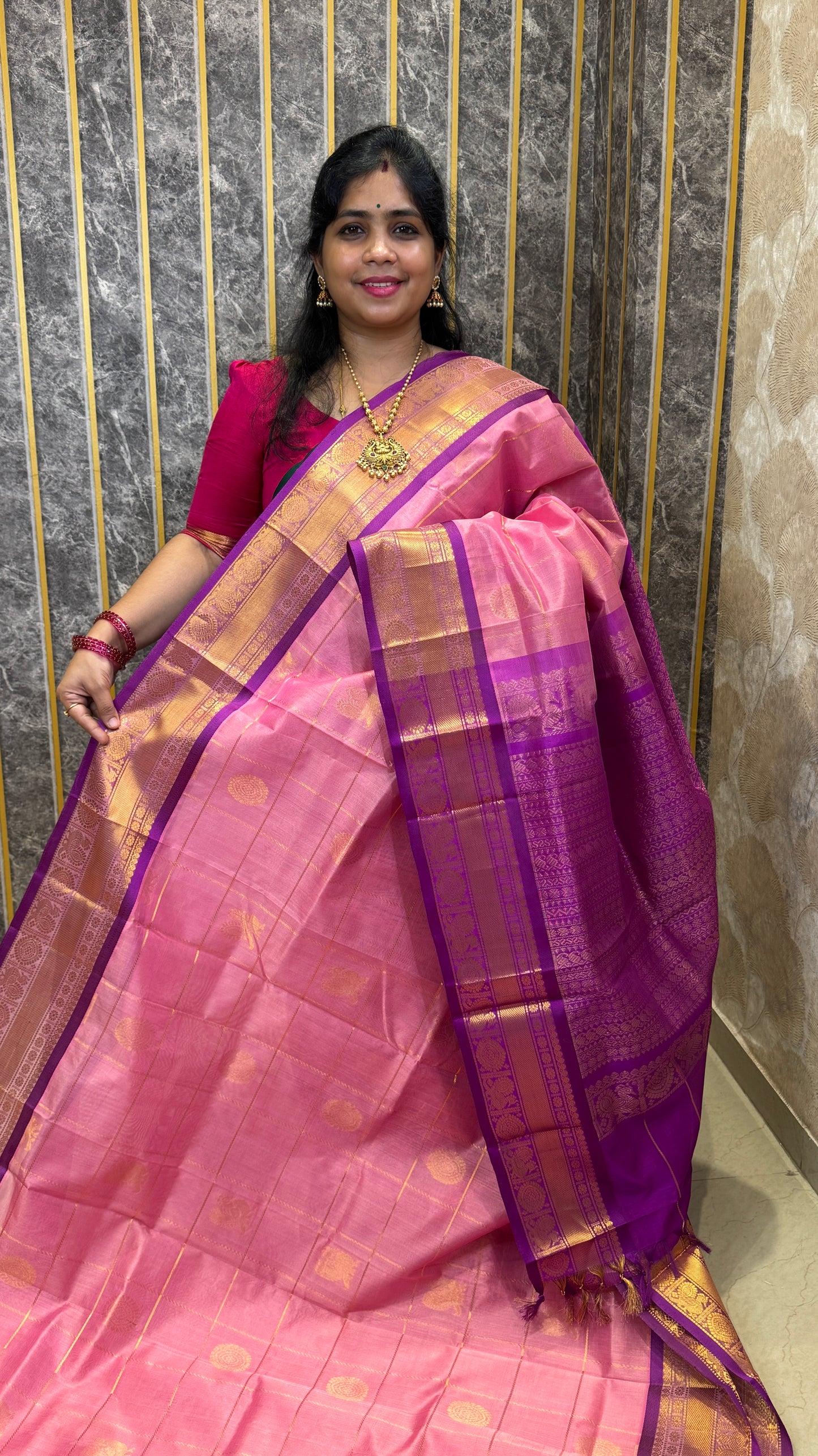 Mayil & Chakram Butta Pure Silk Cotton Saree