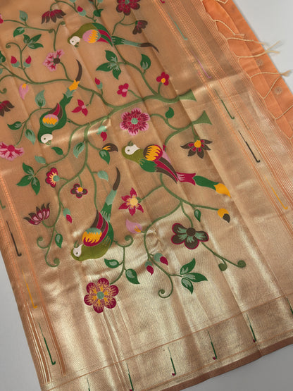 Semi Paithani Silk Saree
