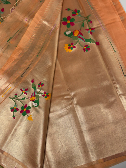 Semi Paithani Silk Saree
