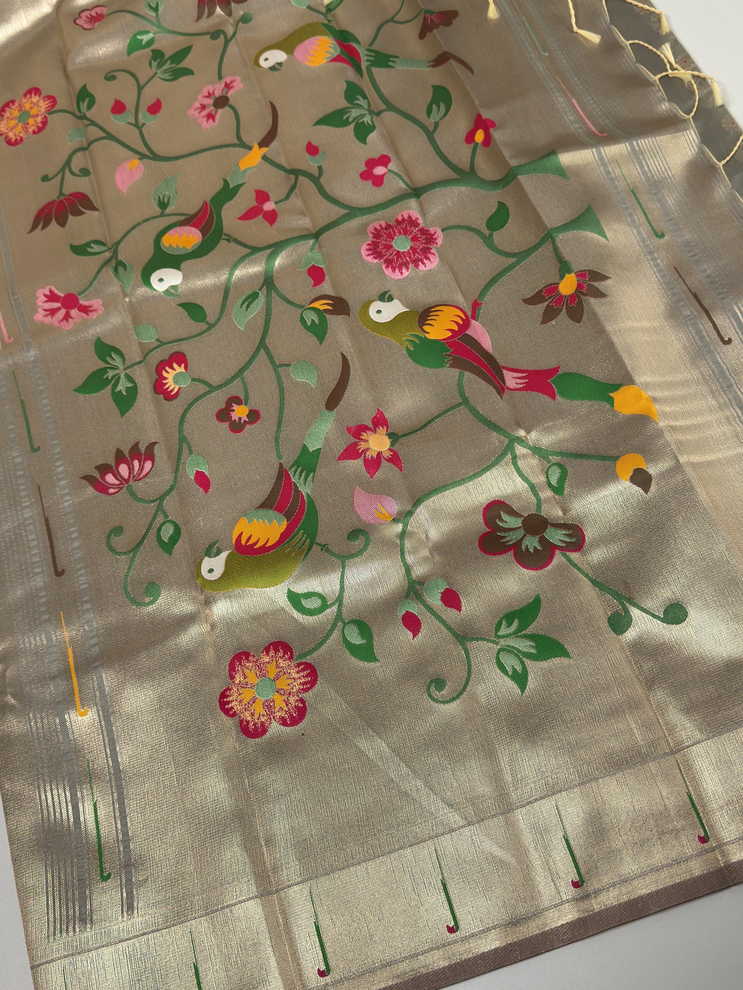 Semi Paithani Silk Saree
