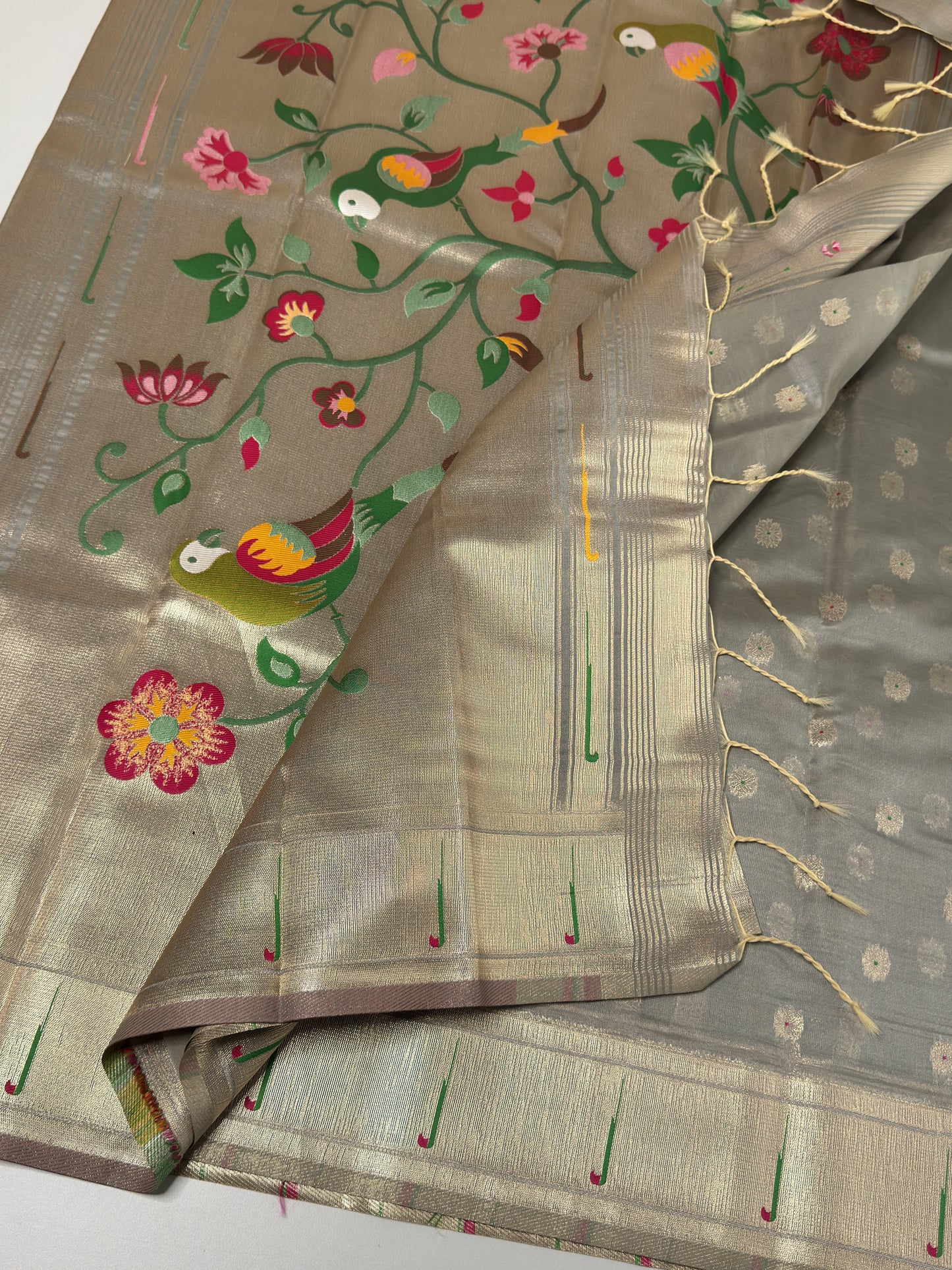 Semi Paithani Silk Saree