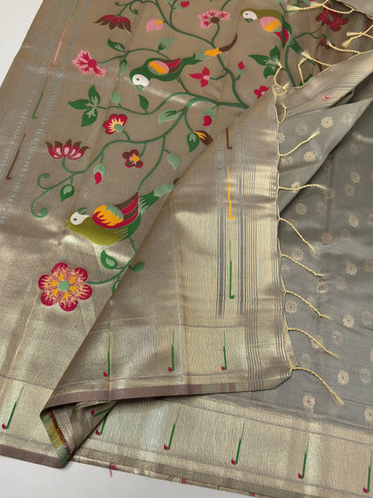 Semi Paithani Silk Saree