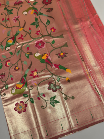 Semi Paithani Silk Saree