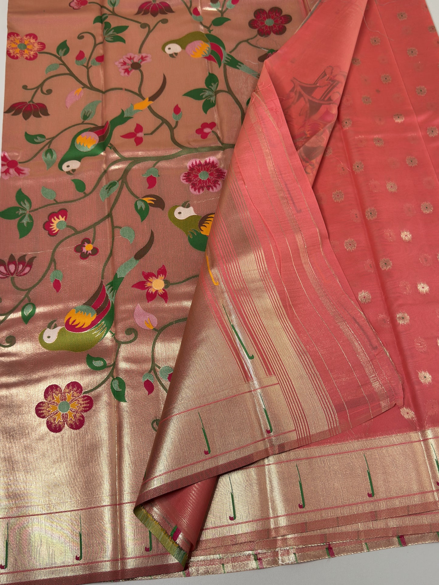 Semi Paithani Silk Saree