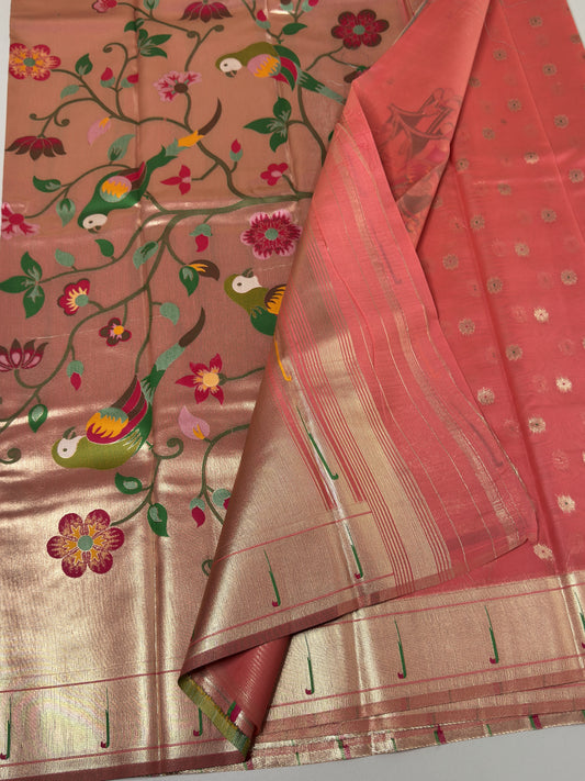 Semi Paithani Silk Saree