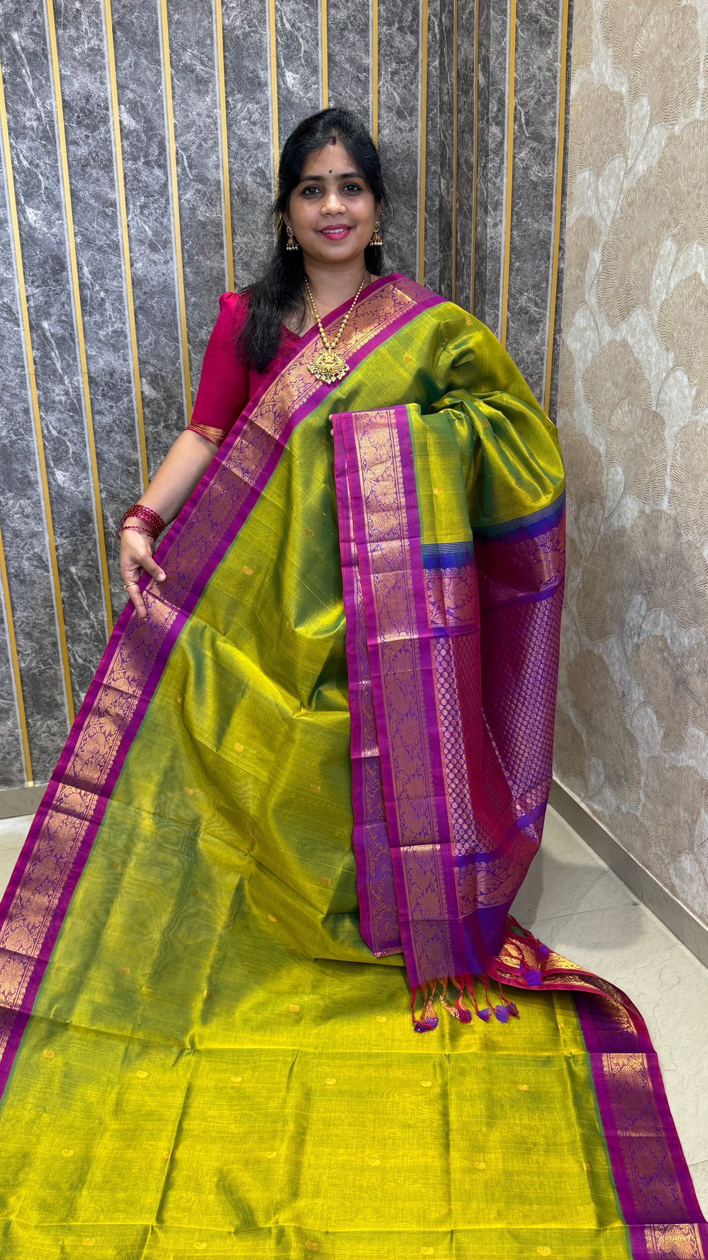 Buttas Pure Silk Cotton Saree