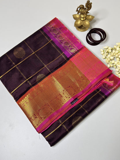 Mayil Chakram Silk Cotton Saree
