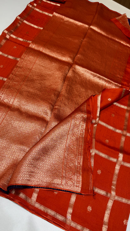 Semi Munga Crepe Saree